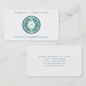 Berufliche moderne futuristische Objektivkappe Visitenkarte (Vorne/Hinten)