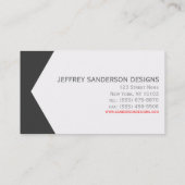 Berufliche moderne Geschäfts-Karte Visitenkarte (Rückseite)