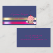 Berufliche, moderne, gestreifte, kuschelige visitenkarte (Vorne/Hinten)