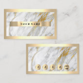 Berufliche moderne Gold Frame Gray Loyalität 5 20% Visitenkarte (Vorne/Hinten)