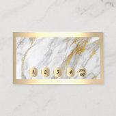 Berufliche moderne Gold Frame Gray Loyalität 5 20% Visitenkarte (Rückseite)