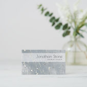 Berufliche moderne graue u. weiße konkrete visitenkarte (Stehend Vorderseite)