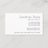 Berufliche moderne graue u. weiße konkrete visitenkarte (Rückseite)