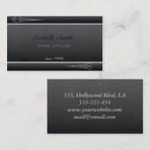 Berufliche, moderne Haarstylistin Visitenkarte (Vorne/Hinten)