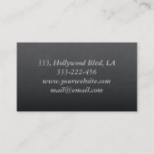 Berufliche, moderne Haarstylistin Visitenkarte (Rückseite)