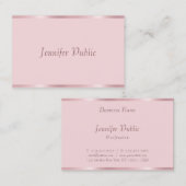 Berufliche moderne handgeschriebene Script-Rose Go Visitenkarte (Vorne/Hinten)