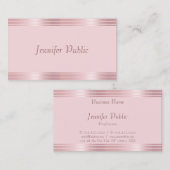 Berufliche moderne handgeschriebene Script-Rose Go Visitenkarte (Vorne/Hinten)