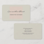 Berufliche moderne Handschrift Minimalistisch Visitenkarte (Vorne/Hinten)