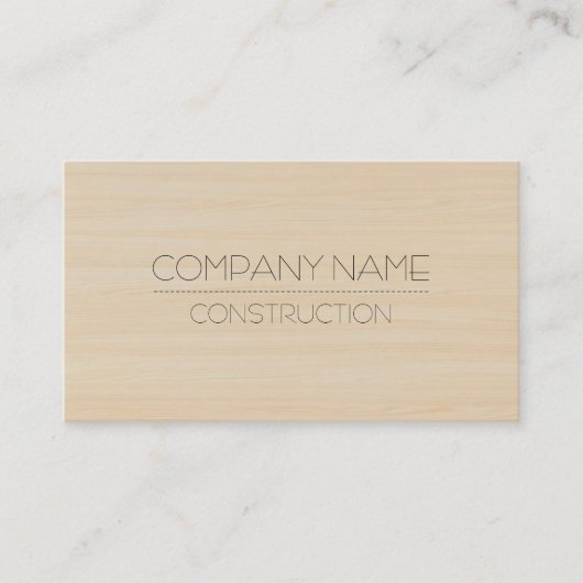 Berufliche moderne Holzkörnigkeit #2 Visitenkarte (Vorderseite)
