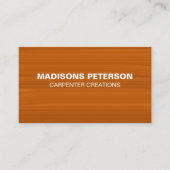 berufliche moderne Holzschnitzerei Visitenkarte (Vorderseite)