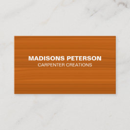 berufliche moderne Holzschnitzerei Visitenkarte