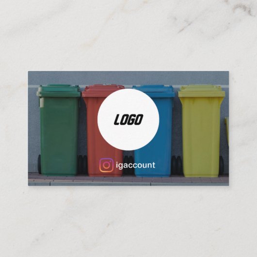 Berufliche moderne Junk-Entfernung Visitenkarte (Rückseite)