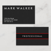 Berufliche moderne Kohlenstofffaser-Geschäftskarte Visitenkarte (Vorne/Hinten)