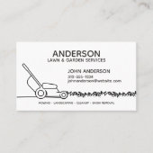 Berufliche moderne Landschaften und Rasenpflege Visitenkarte (Vorderseite)