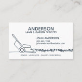 Berufliche moderne Landschaften und Rasenpflege Visitenkarte (Vorderseite)