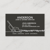 Berufliche moderne Landschaften und Rasenpflege Visitenkarte (Vorderseite)