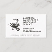 Berufliche moderne Landschaften und Rasenpflege Visitenkarte (Vorderseite)