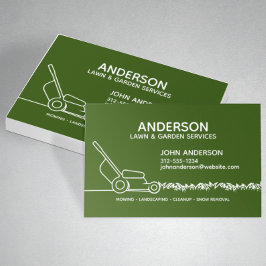 Berufliche moderne Landschaften und Rasenpflege Visitenkarte
