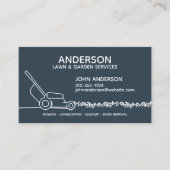 Berufliche moderne Landschaften und Rasenpflege Visitenkarte (Vorderseite)