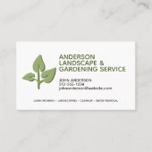 Berufliche moderne Landschaften und Rasenpflege Visitenkarte (Vorderseite)