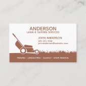 Berufliche moderne Landschaften und Rasenpflege Visitenkarte (Vorderseite)