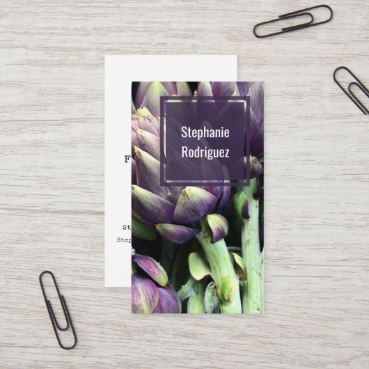 Berufliche moderne Lebensmittel Visitenkarte (Vorderseite/Rückseite Beispiel)