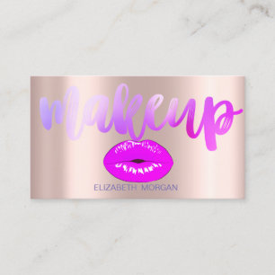 Berufliche, moderne Lippen, Rose Gold Visitenkarte