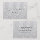 Berufliche, moderne Luxus-Glitterie Visitenkarte (Vorne/Hinten)