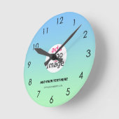 Berufliche, moderne Markendarstellung Runde Wanduhr (Winkel)