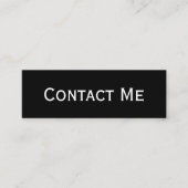 Berufliche moderne mini schwarze Kontakt-Karte Telefonnummerkarte (Vorderseite)