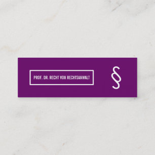 berufliche Moderne Mini Visitenkarte