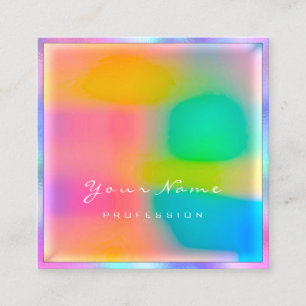 Berufliche moderne minimale ganz eigenhändig quadratische visitenkarte