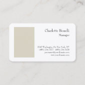 Berufliche, moderne, minimale Premiumseide Visitenkarte (Vorderseite)