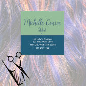 Berufliche, moderne Minimalistische Augenpartie Quadratische Visitenkarte