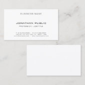 Berufliche moderne Minimalistische Elegant-Vorlage Visitenkarte (Vorne/Hinten)