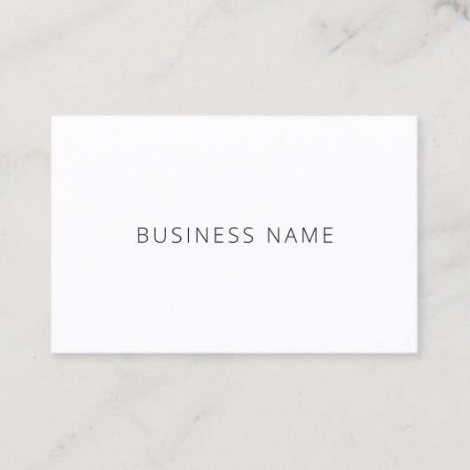 Berufliche moderne Minimalistische Elegant-Vorlage Visitenkarte (Vorderseite)