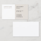 Berufliche moderne Minimalistische Elegant-Vorlage Visitenkarte (Vorne/Hinten)