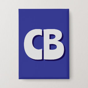 Berufliche moderne Minimalistische Monogramm-Initi Button