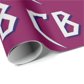 Berufliche moderne Minimalistische Monogramm-Initi Geschenkpapier (Rolleneckpunkt)