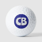 Berufliche moderne Minimalistische Monogramm-Initi Golfball (Vorderseite)