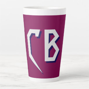 Berufliche moderne Minimalistische Monogramm-Initi Milchtasse