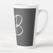 Berufliche moderne Minimalistische Monogramm-Initi Milchtasse (Rechts)