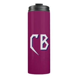 Berufliche moderne Minimalistische Monogramm-Initi Thermosbecher