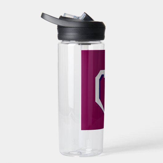 Berufliche moderne Minimalistische Monogramm-Initi Trinkflasche (Rechts)