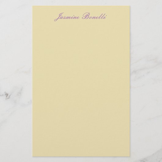 Berufliche, moderne Minimalistische Pastellfarbe Briefpapier (Vorderseite)