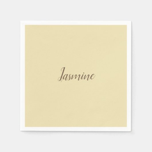 Berufliche, moderne Minimalistische Pastellfarbe Serviette (Vorderseite)