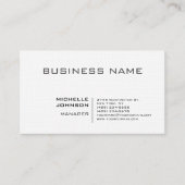 Berufliche, moderne Minimalistische Premium-Wäsche Visitenkarte (Vorderseite)