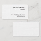 Berufliche, moderne Minimalistische Premium-Wäsche Visitenkarte (Vorne/Hinten)