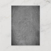 Berufliche, moderne Monogramm-Graukappe Visitenkarte (Rückseite)