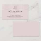 Berufliche moderne Monogramm-Vorlage Visitenkarte (Vorne/Hinten)